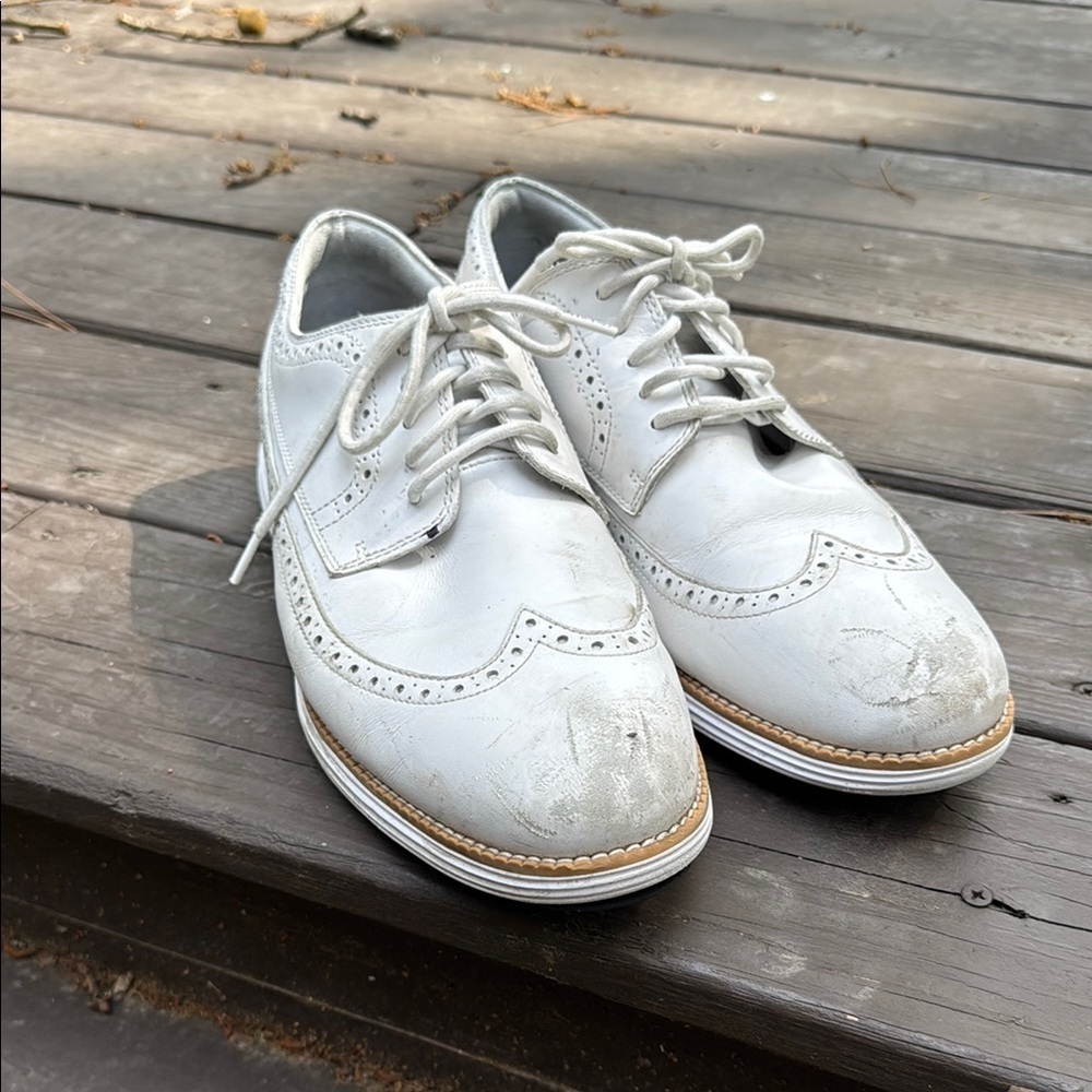 Cole Haan Golf Men's White Oxford Shoes size 12